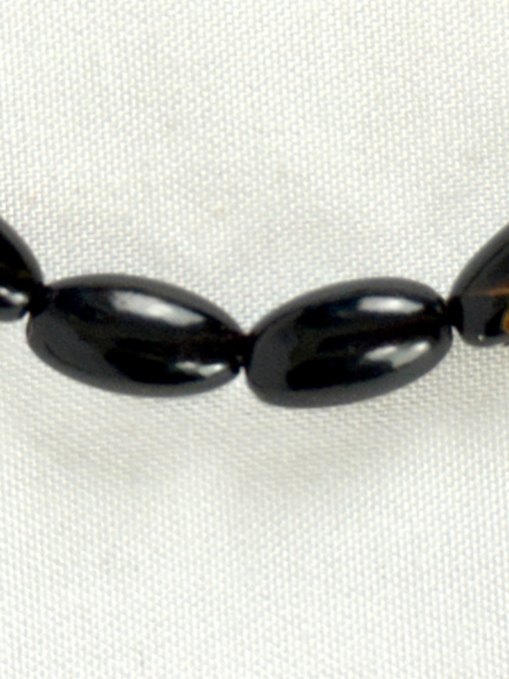 3 Vintage Bracelets Onyx and Orange Coral from Jamaica Handmade - Picture 7 of 9